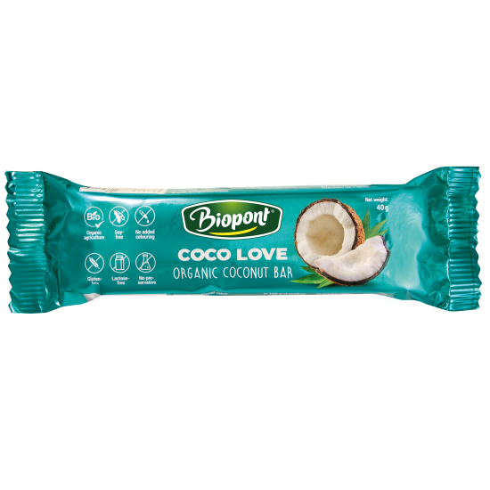 BioPont BIO Bezlepková kokosová tyčinka 40g BioPont BIO Bezlepková kokosová tyčinka 40g