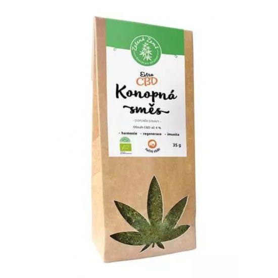 Zelená Země Extra CBD Konopná zmes BIO 4% - 35g