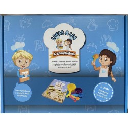 Lukas&Lea v kuchyni, modrá sada DUO