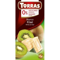 Torras Blanco-Kiwi Bezlepková diabetická biela čokoláda kivi bez pridaného cukru 75g