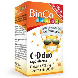 BioCo C+D DUO Žuvacie tablety JUNIOR 100tbl